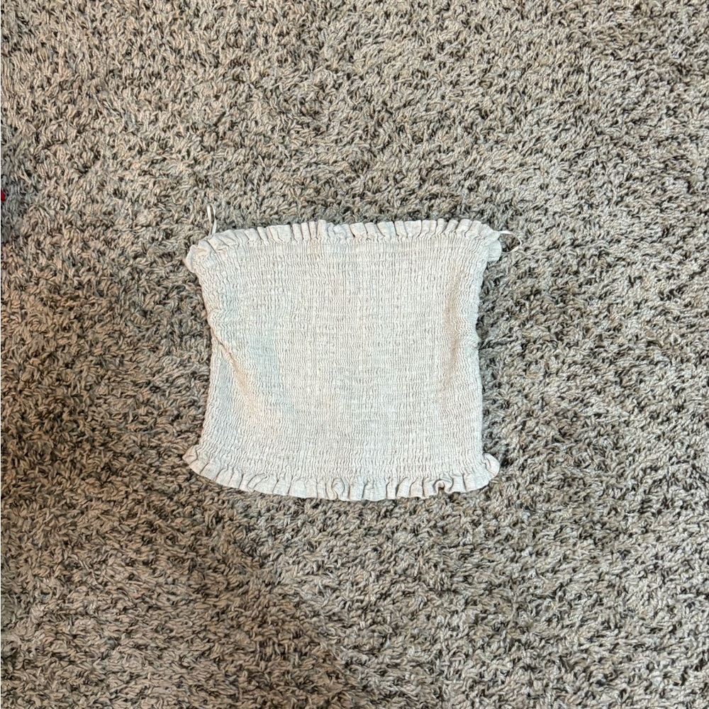 House of Harlow 1960 Cream Crop Top